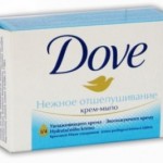 DOVE Крем мыло  135гр Нежное отшелушивание