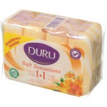 Мыло DURU  4*90г  1 + 1 cream+calendula/экопак/